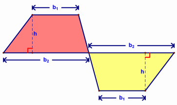 Derivation of the Area of a Trapezoid - Step 1